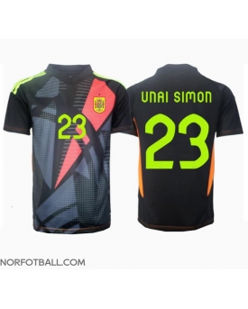 Billige Fotballdrakt Spania Unai Simon #23 Keeper Replika Bortedrakt EM 2024 Kortermet